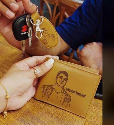 Customize Picture Wallet With Keychain*