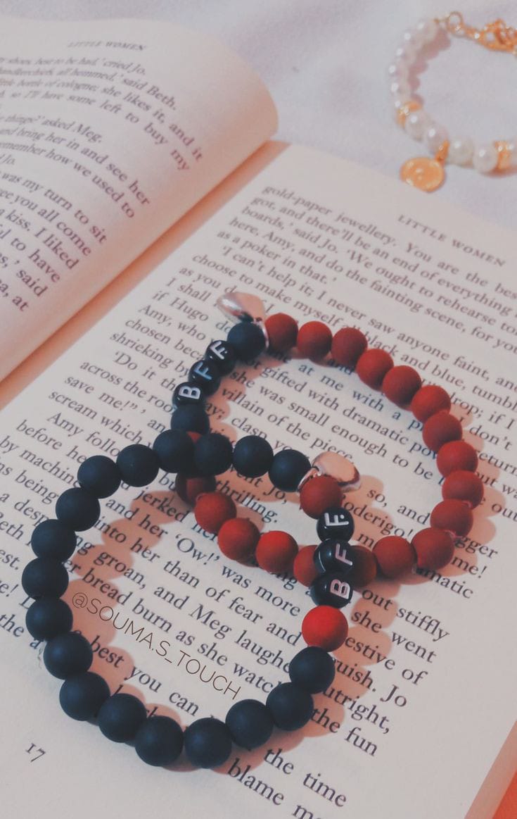 Magnetic Initials CoupleBeads braclet