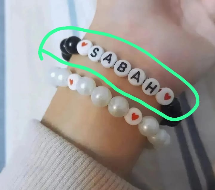 Name Beads braclet